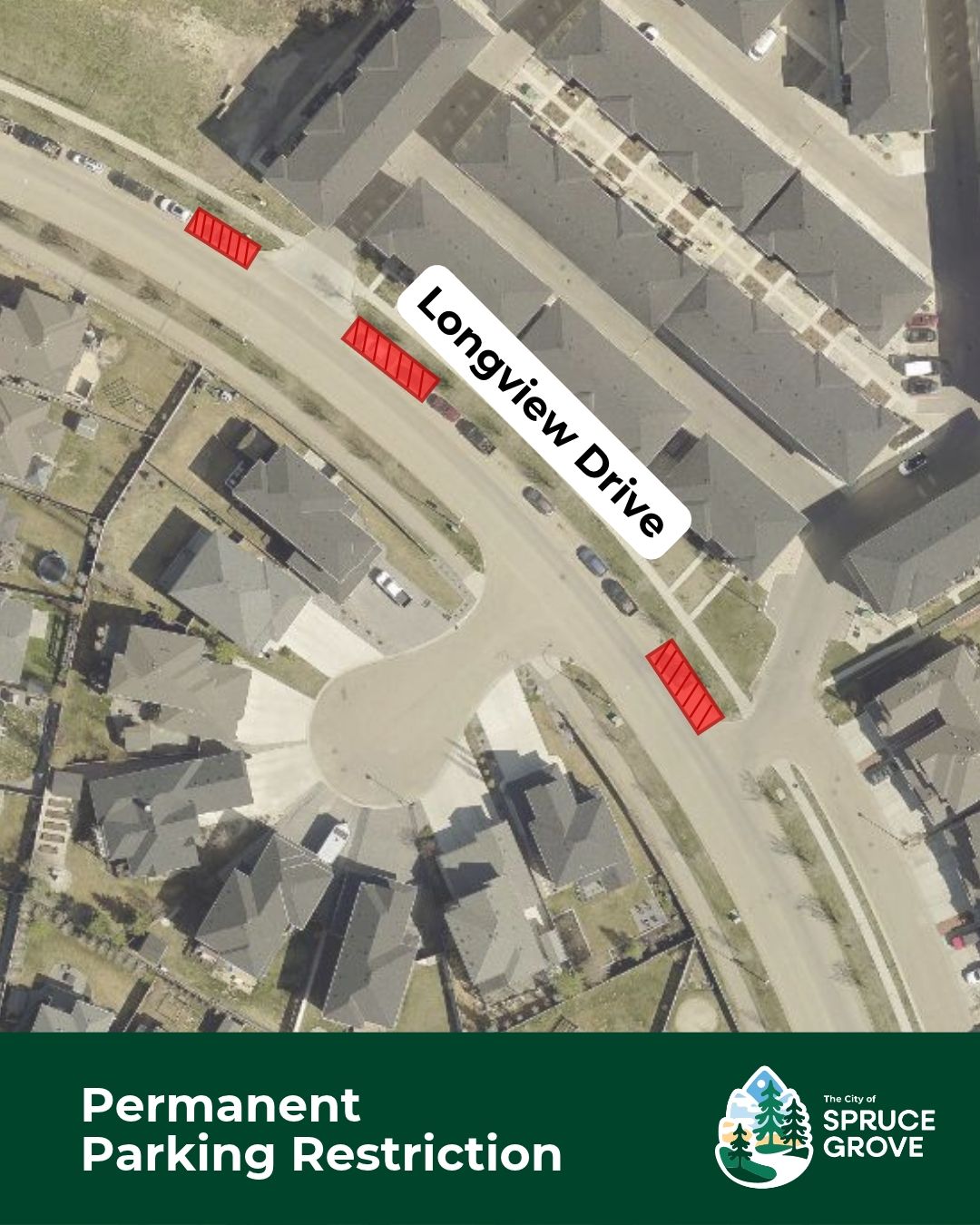 Permanent Parking Restriction Longview Drive Spruce Grove