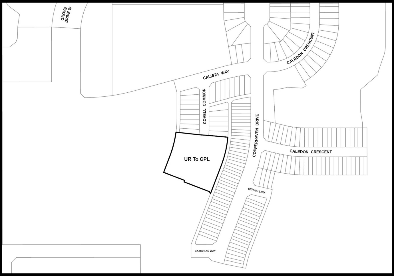 Land Use Bylaw Amendment – Redistricting – Copperhaven Stage 9 Map