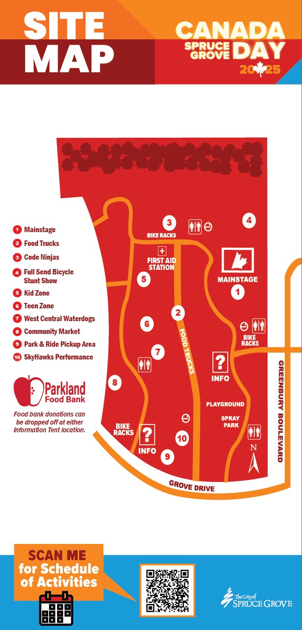 Canada Day site map