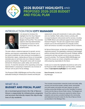 2026 Proposed Budget Highlights